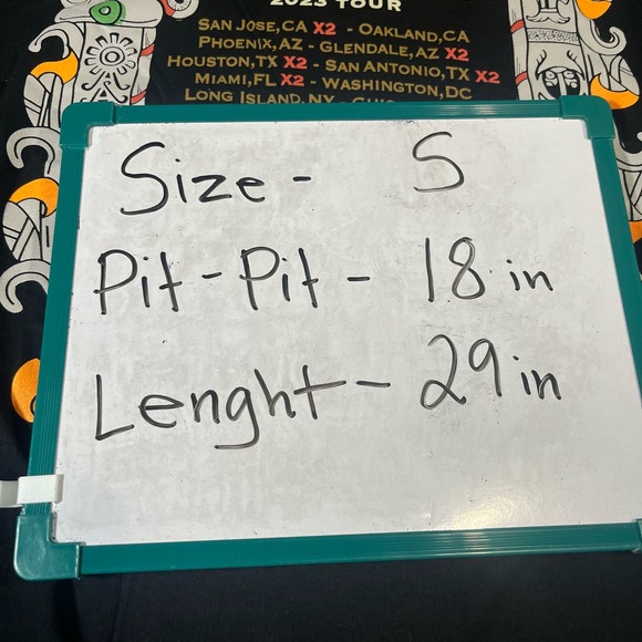 MANA Mexico Lindo y Querido 2023 Tour Black shirt Sz S - Picture 6 of 6